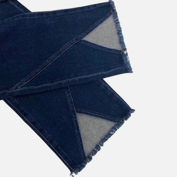 FRAME DENIM Le High Straight Jeans Asymetric Hem in Kingsway Size 31 - Picture 3 of 10